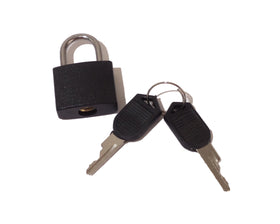 Black Padlock with Two Keys