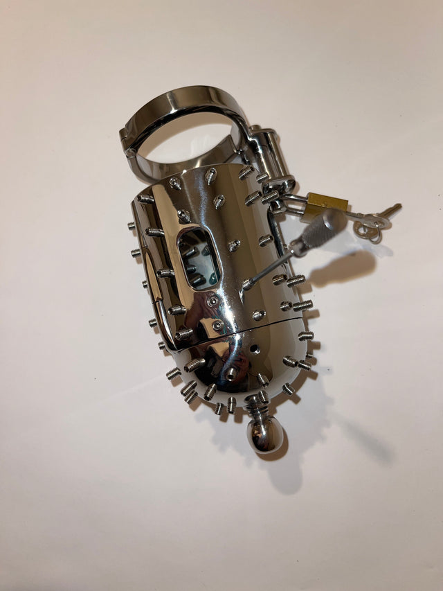Spiked Chastity Cage & Urethral Insert