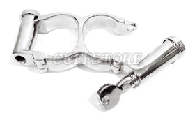 Open Irish-8 handcuffs with screw-style key