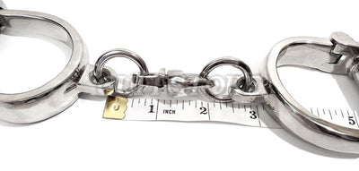 5-Position Adjustable Darby Style Adult Fetish Handcuffs with Screw Style Key