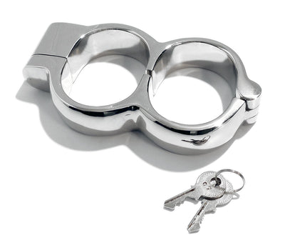 Nickle Plated High Security Irish-8 Snap Shut Handcuffs KB-131