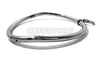 Curved Stainless Steel Bondage Collar with Single Ring Multiple Sizes Satin or Polished Finish