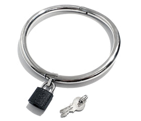 Curved Round Collar with Padlock