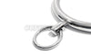 Final Sale - Locking Single Ring Bondage Collar with Allen Drive Key KB-903-NP