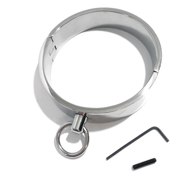 Locking Neck Choker Leash Ready Collar with Allen Drive Key KB-904 Multiple Sizes