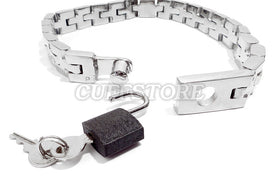 Watch-Band Link Collar with Padlock