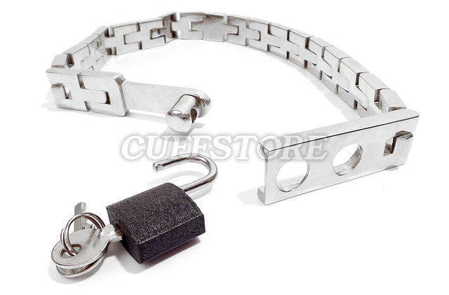 Two-Position Watch-Band Collar with Padlock