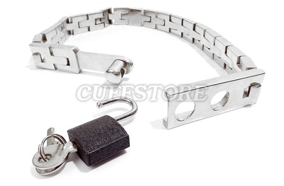 Two Position Locking Watch Band Collar with Padlock and Key KB-907