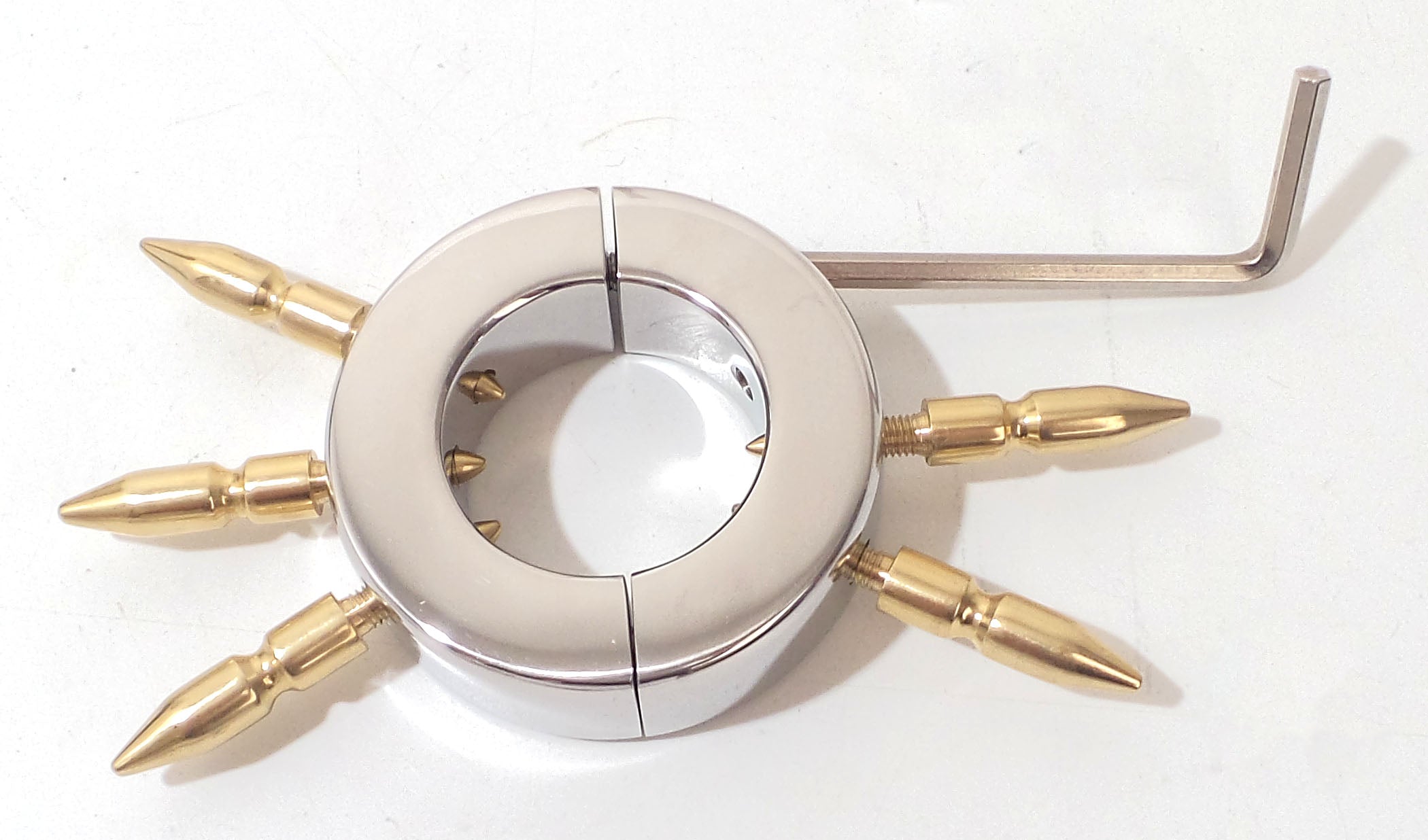 Impaler Spiked Ball Stretcher CBT Bondage BDSM Adult Sex Toy Locking Impaler Spiked Ball Stretcher CBT Bondage BDSM Adult Sex Toy Locking