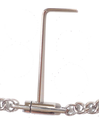 Locking Bondage Chain Necklace with Key Multiple Sizes