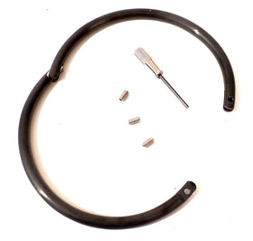 8mm Matte Black Titanium-Finish Eternity Collar