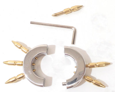 Impaler Spiked Ball Stretcher CBT Bondage BDSM Adult Sex Toy Locking