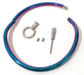 Rainbow Curved Locking Collar with Removable Ring