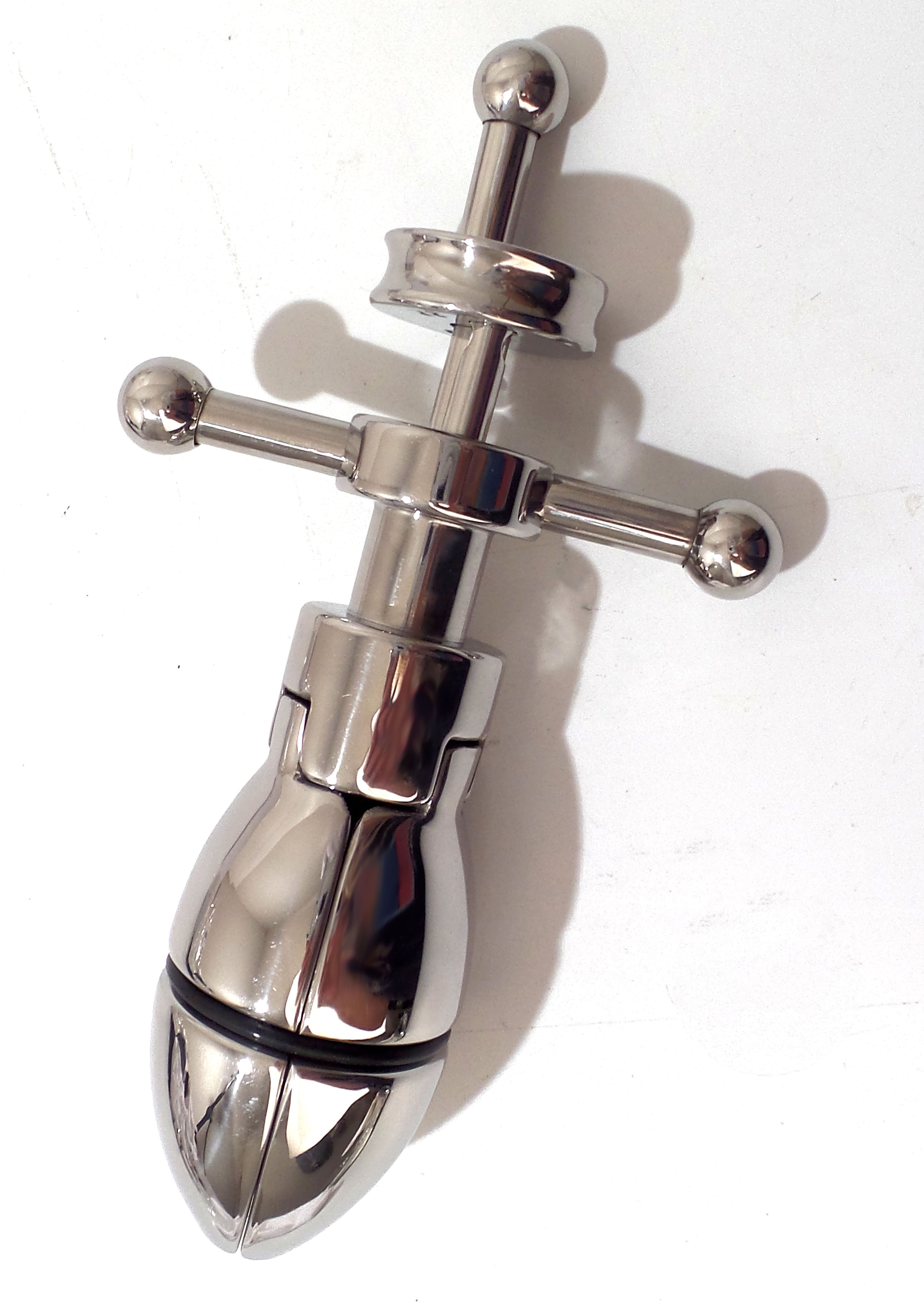 Locking Anal Butt Plug Asslock Stainless Steel BDSM Padlock Included Locking Anal Butt Plug Asslock Stainless Steel BDSM Padlock Included