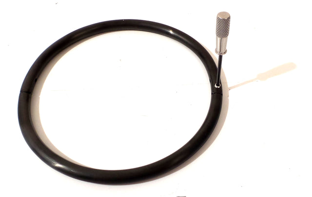8mm Matte Black Titanium-Finish Eternity Collar