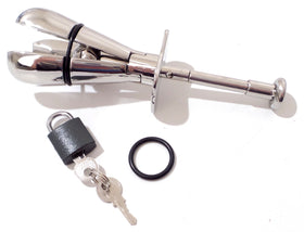 Junior Asslock Stainless Steel Locking Butt Plug