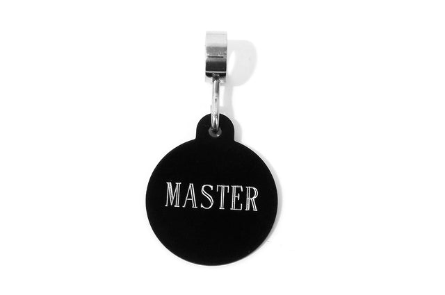 Black "Master" Pendant for 6mm & 8mm Collars