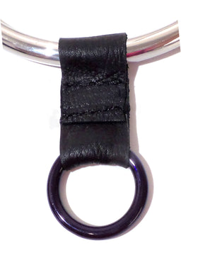 Leather Slide-On O-Ring for 8mm Collars & Cuffs