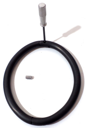 Matte Black Locking Bracelet or Anklet