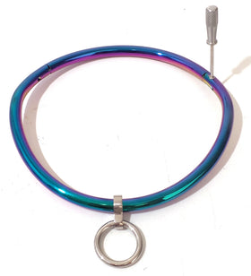Rainbow Curved Locking Collar with Removable Ring