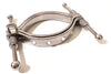 Stainless Steel Pussy Clamp Labia Stretching Toy Large Hole w/ Crystals