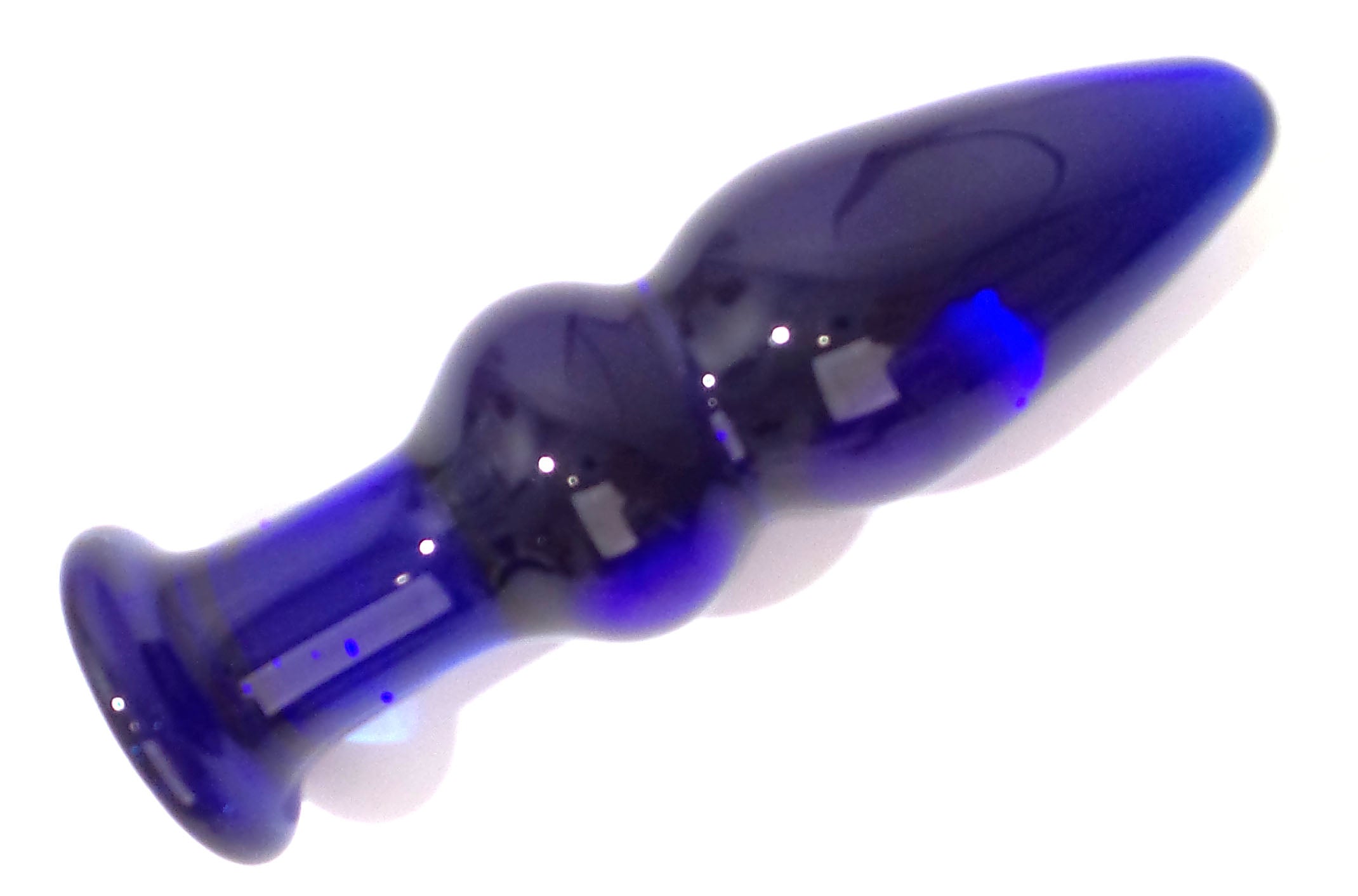 Blue Glass Butt Plug Blue Glass Butt Plug