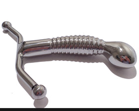 Ribbed Stainless Steel G-Spot & Prostate Massager