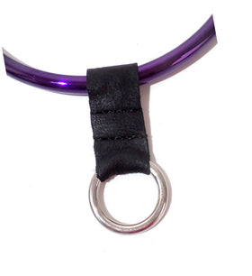 Leather Slide-On O-Ring for 8mm Collars & Cuffs
