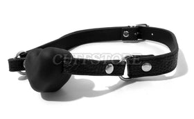 Heart-Shaped Silicone Ball Gag