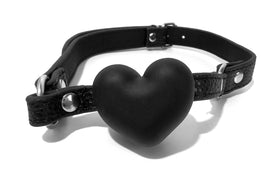 Heart-Shaped Silicone Ball Gag