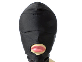 Padded-Blindfold Spandex Hood
