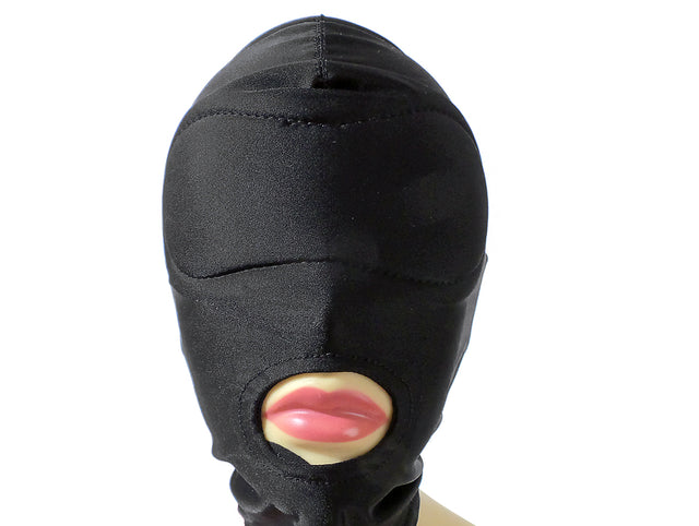 Padded-Blindfold Spandex Hood
