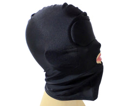 Padded-Blindfold Spandex Hood
