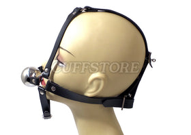 Locking Open-Mouth Harness Ball Gag