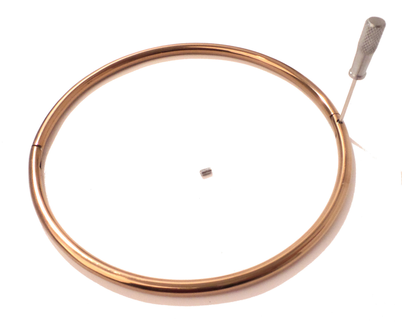 Thin Rose Gold Petite Locking Eternity Collar