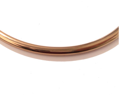 6MM Petite Thin Rose Gold Stainless Eternity Collar Locking Slave Collar - Available in Multiple Sizes