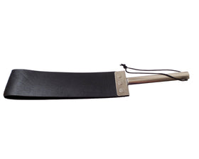 Leather Spanking Strap with Stainless Steel Handle