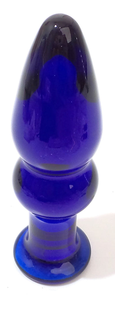 Blue Glass Butt Plug