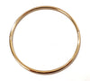 6MM Petite Thin Polished Gold Titanium Eternity Collar Locking Slave Collar - Multiple Sizes Available